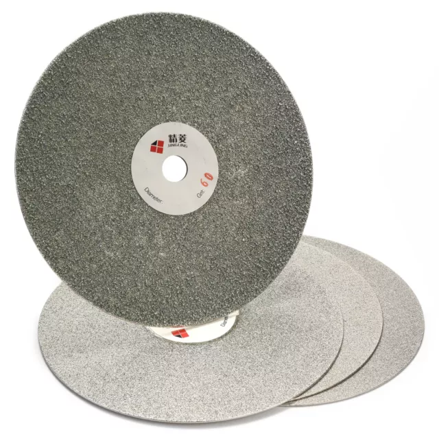 6" in Diamond Grinding Disc Flat Lap Disk Grit 60-3000 Lapidary Tools for Stone