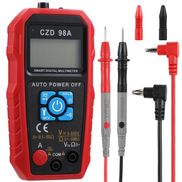 KAIWEETS Testeur De Circuits Intelligent 0.8V-100V DC - Stylo Testeur Tension Avec Rétroéclairage Et Lampe De Poche Pour Voiture