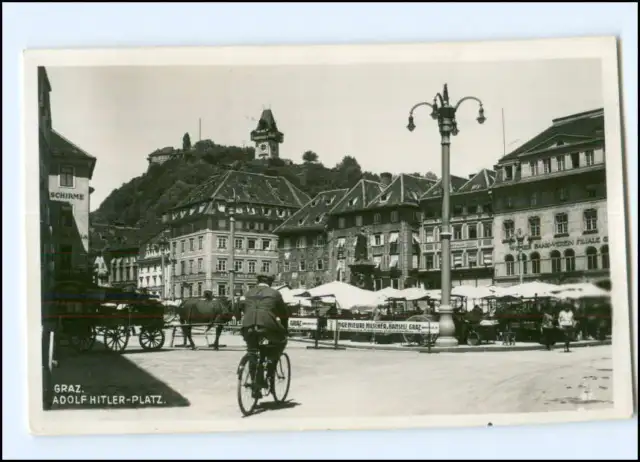 Y18577/ Graz  Adolf-H-Platz  Steiermark Foto AK 1938