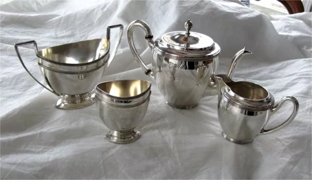 Dutch Sterling Silver Tea set 833 fine  Antique 743 grams $589+ scrap