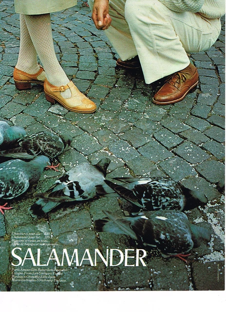PUBLICITE ADVERTISING 064  1978   SALAMANDER   chaussures pour elle & lui