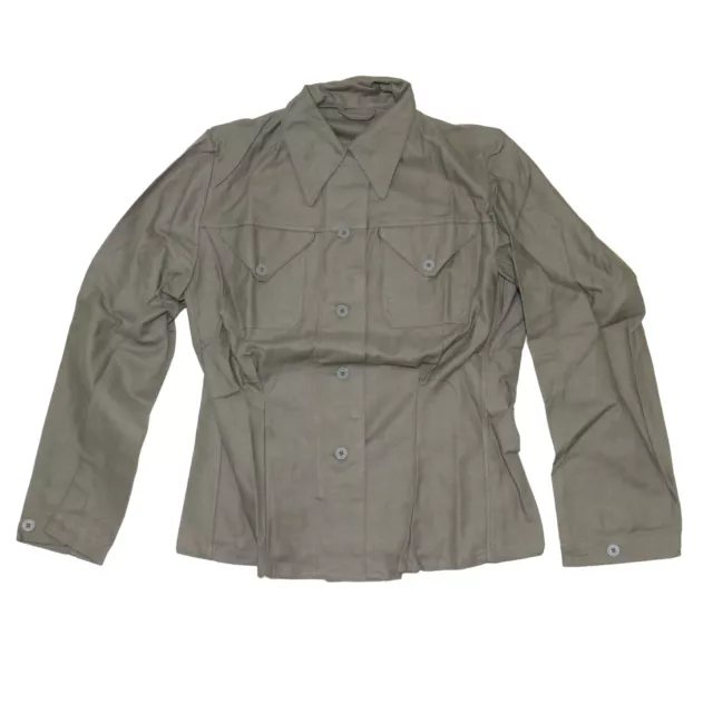 Genuine Swedish Army Surplus Moleskin Canvas Heavy Cotton Shirt