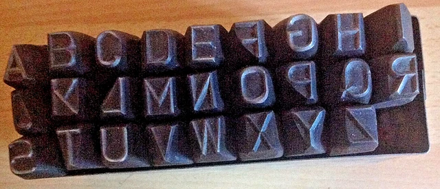 Schlagbuchstaben Punzen Stempel 10mm für Oldtimer Metall frühe DDR