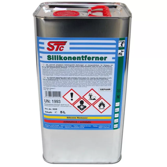 Silikonentferner 5 L antistatisch STC Siliconentferner Entfetter Reiniger