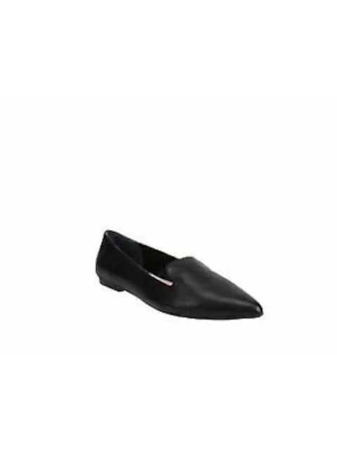 ALFANI Womens Black Step 'N Flex Poee Pointed Toe Slip On Leather Loafers 10 M