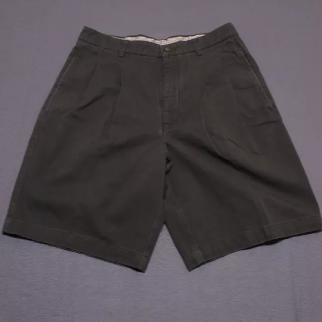 Lacoste Shorts Mens 30 Black Bermuda Chino Flat Front Casual Cotton Pockets