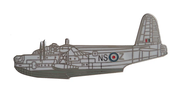 Short S.25 Sunderland Flying Boat Royal Air Force RAF Pin Badge