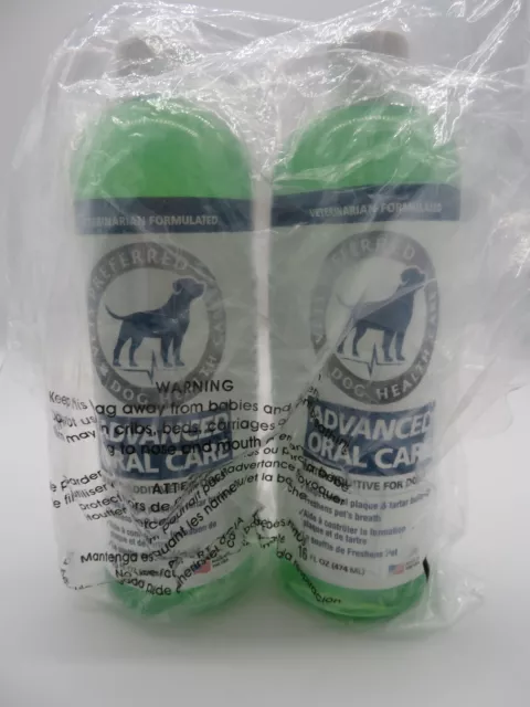 Vets Preferred Advanced Oral Care For All Dog Sizes Water Additive 2 Bottles
