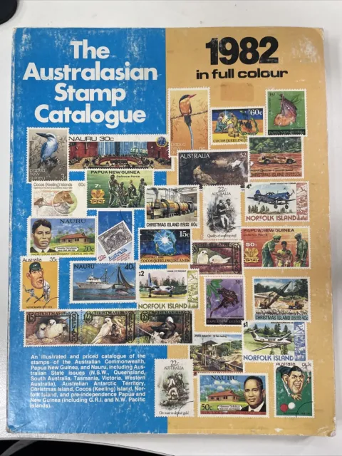 The Australasian Stamp Catalogue 1982 rare and free shipping for the collector