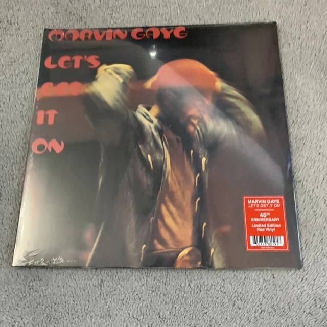 MARVIN GAYE- LET'S GET IT ON- 45th ANNIVERSARY RED VINYL ISSUE - MINT SEALED