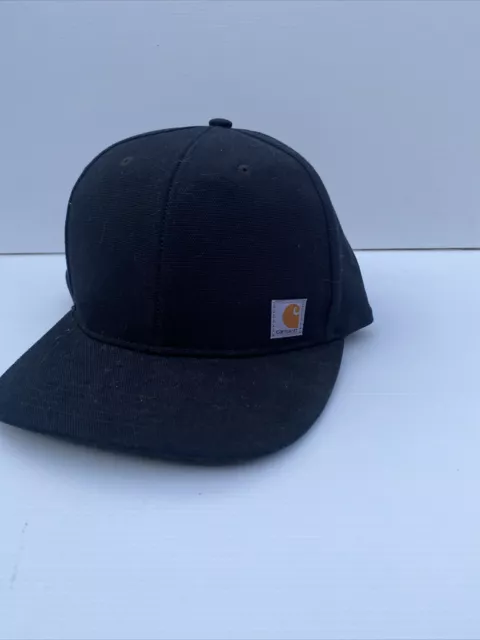 Carhartt Ashland Cap Snapback Hat Black One Size Adults 100% Cotton Strap Is Cut