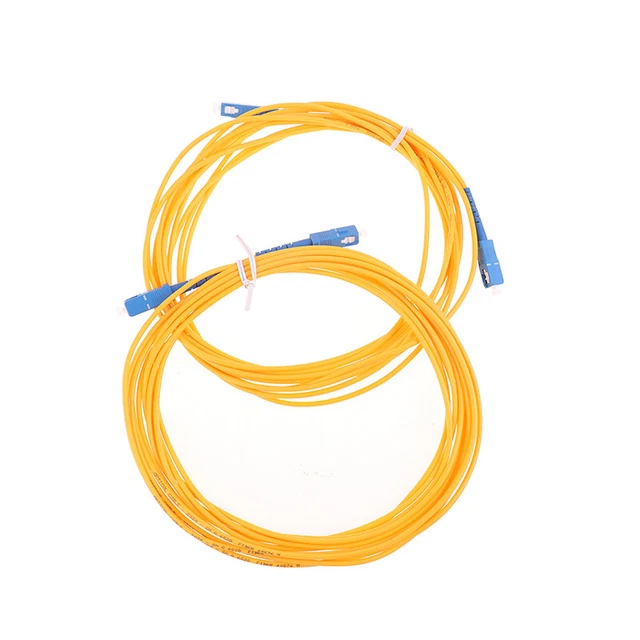 3 METER SC-SC Simplex Fiber Optic cable Single Mode FTTH Pigtail Patch ...