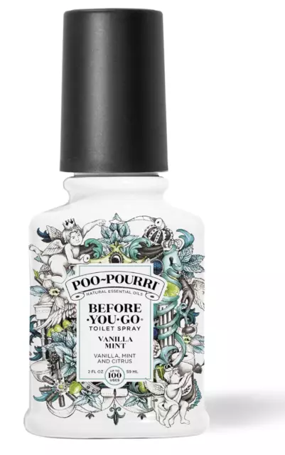 Poo-Pourri Before-You-go Toilet Spray, Vanilla Mint Citrus Scent, 2 Fl Oz