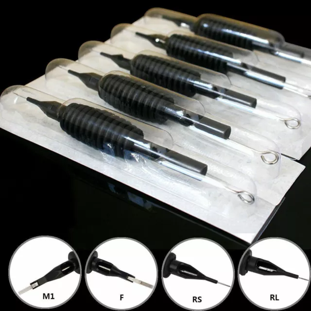 Tattoo Needle 5/10/20pcs with Tube 3/4 Grip and Tip Bulk