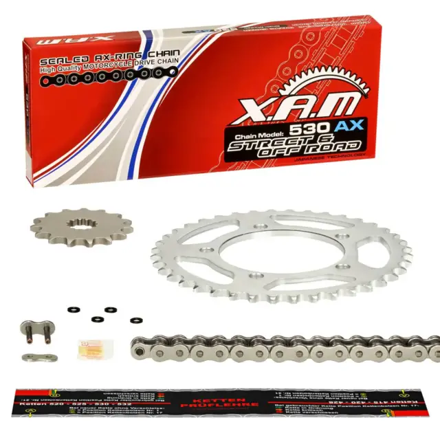 Kettensatz Honda CBX 750 F (RC17) 84-87, XAM X-Ring, EXTRA verstärkt