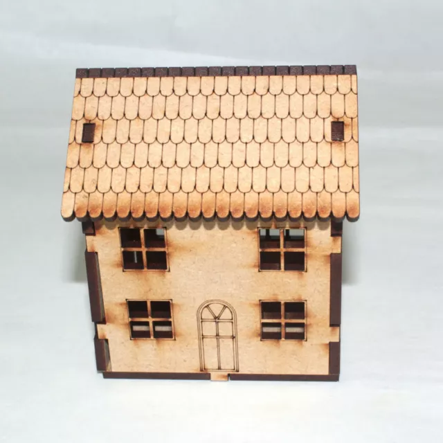 Model Railway House building  MDF Laser Cut House 00 Village OO Gauge