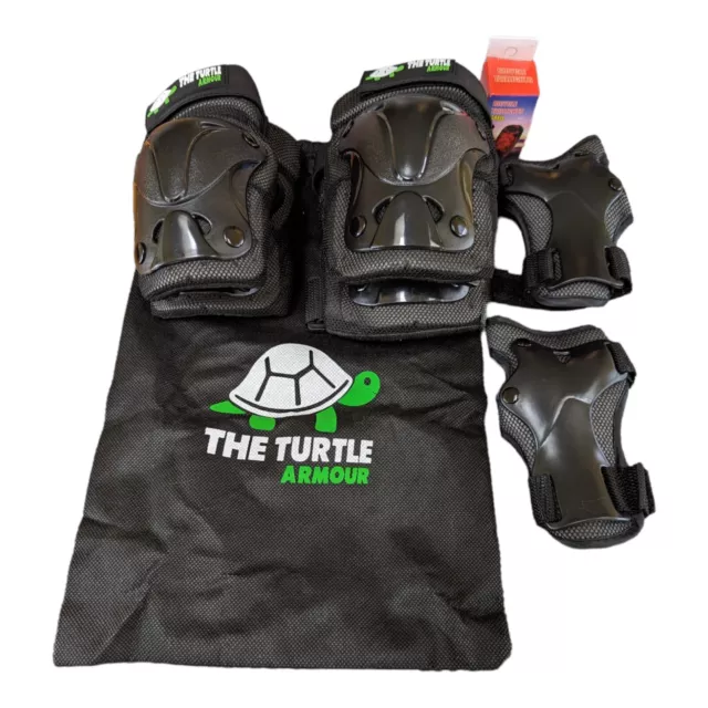 THE TURTLE ARMOUR 6pc Bicycle Skateboard Protective Pads Set