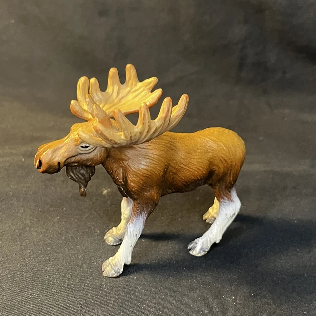 Safari Ltd Moose Plastic Figurine Toy 3” Tall 1997