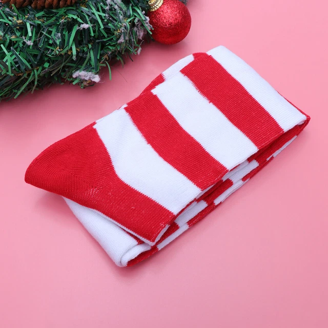 Calcetines de mujer accesorios de disfraz de Navidad medias rojas para mujer rojo