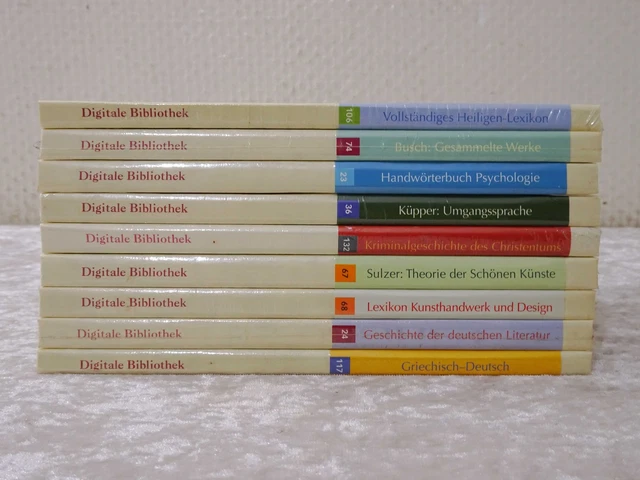 Hgvcdq - 9 X Numérique Bibliothèque Sur Cd-Rom - NOS / Emballage D'Origine