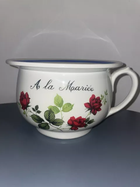 Rare Pot de Chambre «  À la Mariée » DIGOIN SARREGUEMINES - Années 1960- Vintage