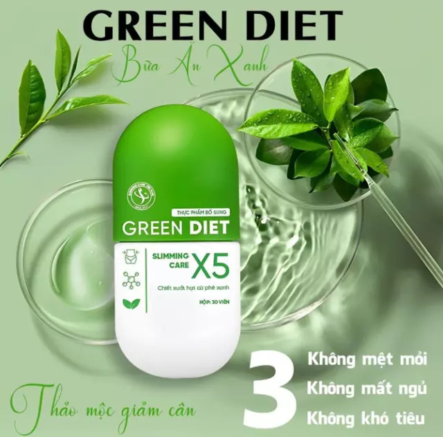 2x Giam can Green Diet Soin Minceur X5 – Perte de poids 100% à base de...