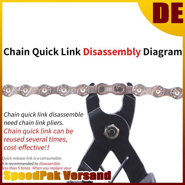 EMagTech Fahrrad Kettenglieder 5 Paar - Für 6/7/8 Gang Ketten Aus Manganstahl