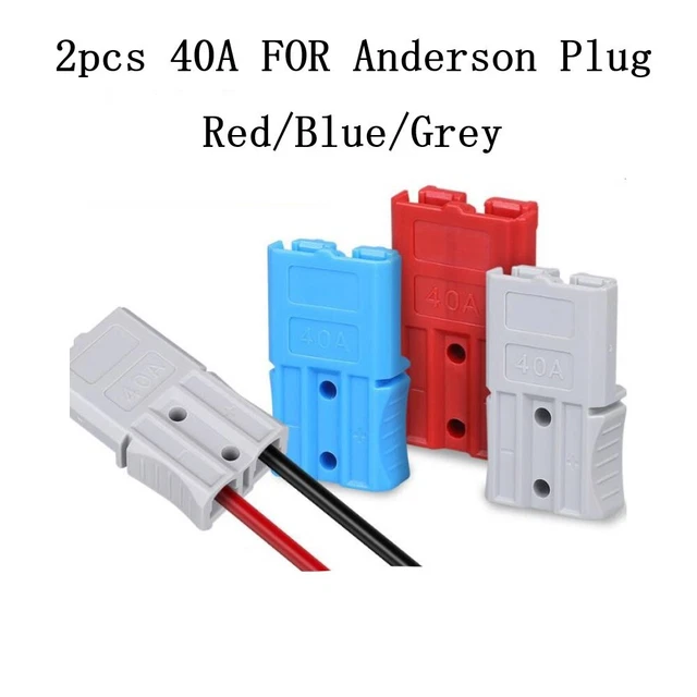 FOR ANDERSON 40A 2P Connector Plug Terminal Forklift Battery Connector