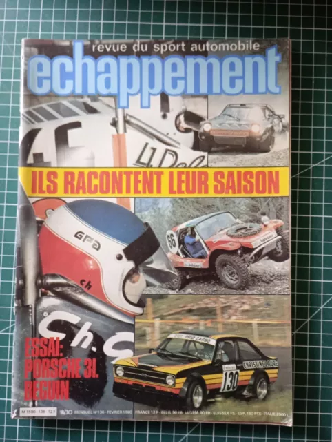 AH041 revue échappement 1979 N°136 Essai Porsche 3l. Beguin Dino Fiat spider