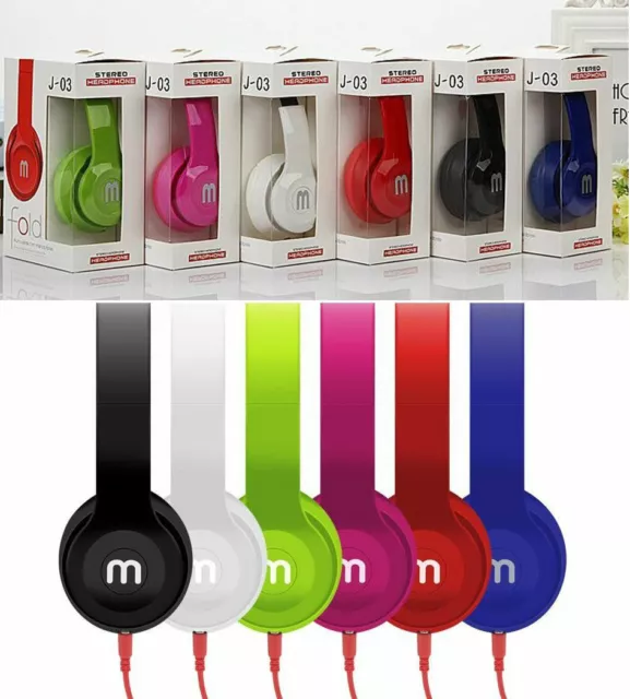 Cuffie Cuffia Microfono Mp3 Iphone PC Stereo Smartphone Auricolari Samsung Music