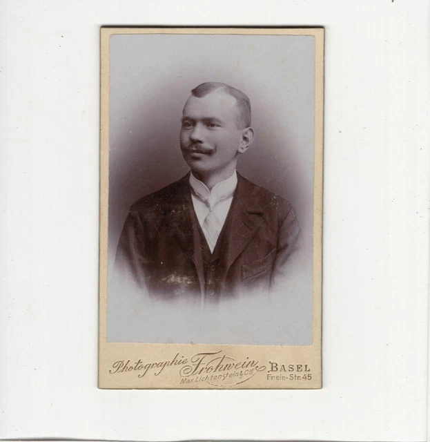 CDV Foto Herrenportrait - Basel um 1900