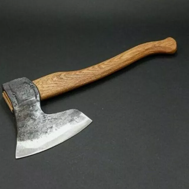 Handmade Carbon Steel Viking Axes Rose Wood Handle Bearded Camping Axe Gift item