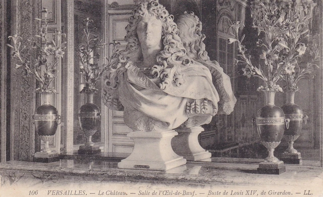 Carte postale ancienne postcard VERSAILLES château buste de LOUIS XIV 106 LL