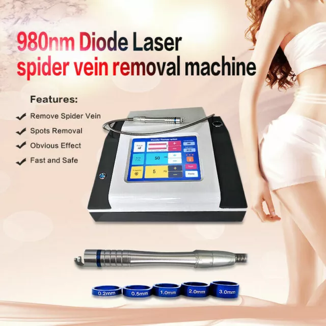 Láser de diodo profesional de 980 nm para máquina de eliminación de venas arañas vasculares faciales