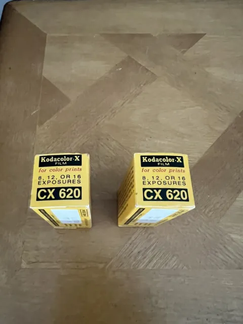 KodaColor-X, CX620, Color Roll Film - 2Rolls, Expired In 1974. New Old Stock.
