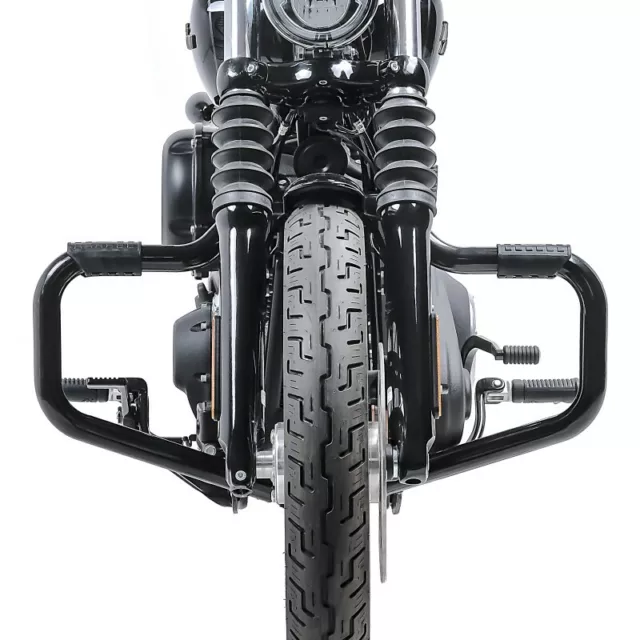 Sturzbügel Mustache II für Harley Softail Street Bob 18-23 schwarz