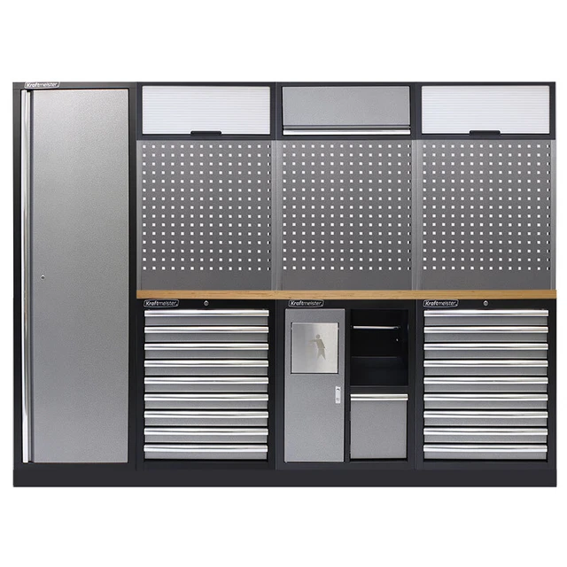 MOBILIER D'ATELIER LOUISIANA Inox gris - Kraftmeister EUR 2.612,00