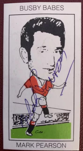Busby Babes Mark Pearson Manchester United Football Ouest Midland Échange Carte