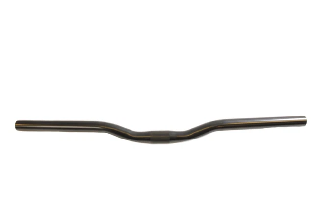MINI-RISE HYBRED TREKKING OR MTB BIKE 20mm RISE HANDLEBARS BLACK 560mm WIDE