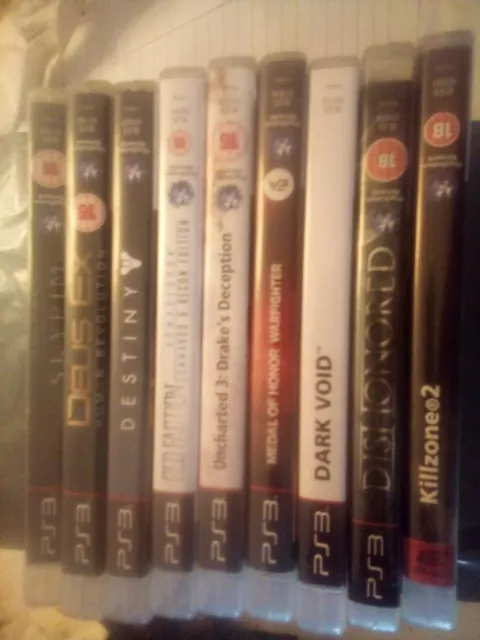 Nine 9 Playstation 3 PS3 Games BUNDLE Job Lot Combined Postage Offered