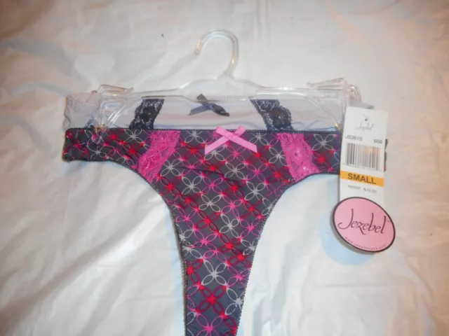 JEZEBEL Multi color Thong Panty Small& Medium SOLD SEPARATE 2