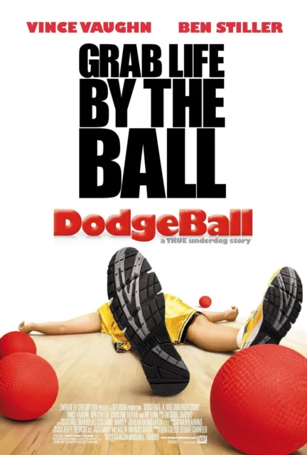 DODGEBALL MOVIE POSTER DS ORIGINAL Advance VF 27x40 VINCE VAUGHN BEN STILLER