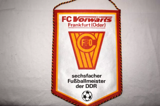 FC Vorwärts Frankfurt Oder Fußball Meister DDR GDR Wimpel 1981 1982 Oberliga HFC