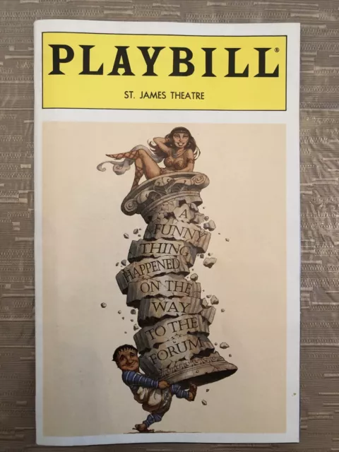 A FUNNY THING…FORUM Apr 1996 Broadway COLOR Playbill! NATHAN LANE Mary Testa +!