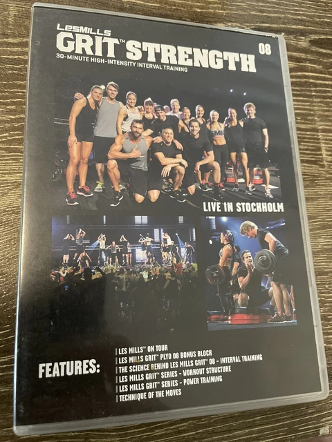 LES MILLS GRIT Strength 08 DVD CD Combo Booklet Rare Workout