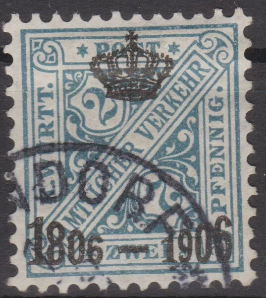 == AD Württemberg Mi. 217 gest., gepr. BPP, Kat. 65€ ==