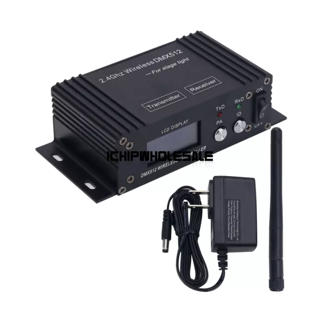 2.4GHz Wireless Transceiver DMX512 Controller Transmitter & Receiver for Light