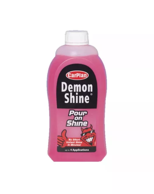 2 x Carplan Demon Shine Pour On Shine lave-auto instantanée cire vernis 1 litre 2