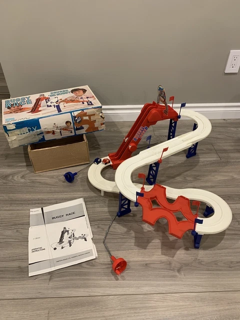 RARE VINTAGE SEARS BUGGY RACE Mechanical Racing Set JAPAN Toy $65.00 ...