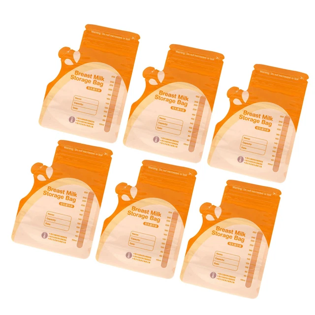 Breastmilk Bag Self Standing Milk Storing Bag 10pcs Dustproof For Breastfeeding